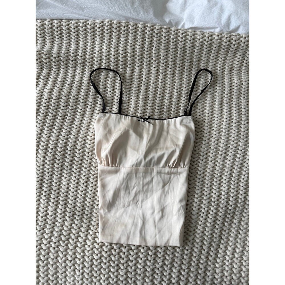 Edikted open back silk camisole top
